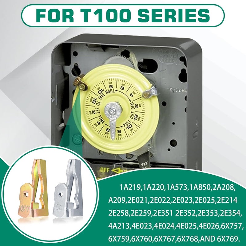 FOJOO 6 PCS Pool Pump Timer Switch Compatible with Intermatic Pool Timer156T1978A for T100 Series Parts,Trip Switch,Pool Timer On Off Clip Parts - Image 3